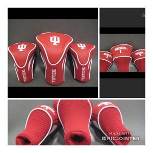 HOOSIERS - Set of 3 Golf Head Covers